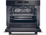 Haier Horno compacto - Haier Full Touch Series 4 HWO45CO4P7B, Multifunción, Pirolítico y por agua, 50 l, Función Pizza, 13 funciones, 60 cm, Negro - Imagen 2