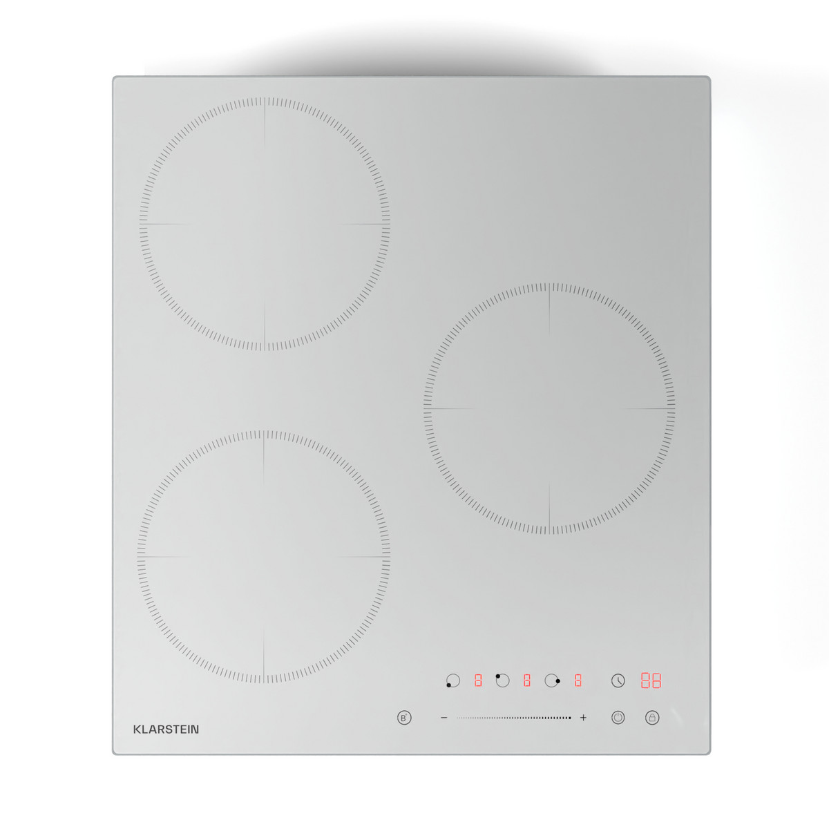 157340390_1 KLARSTEIN Placa de inducción - KLARSTEIN Delicatessa 45 Victoria, 3 zonas, 45 cm, Blanco - Imagen 1