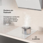 KLARSTEIN Placa de inducción - KLARSTEIN Delicatessa 45 Victoria, 3 zonas, 45 cm, Blanco - Imagen 2