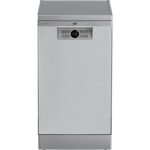 Beko Lavavajillas - Beko BDFS26020XQ, 10 Servicios, 6 Programas, 45 cm, AquaIntense, Motor ProSmart, Inox