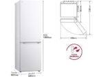 LG Frigorífico combi - LG GBV3100ESW, No Frost, 186 cm, 344 l, DoorCooling+™, FRESHBalancer™, Blanco - Imagen 4