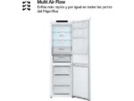 LG Frigorífico combi - LG GBV3100ESW, No Frost, 186 cm, 344 l, DoorCooling+™, FRESHBalancer™, Blanco - Imagen 8