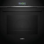 Siemens Horno - Siemens HB734G1B1, Convencional, Liempieza hidrolítica, 71 l, Perfect Cooking 3D, ome Connect , 59.4 cm, Negro