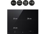 LG Placa inducción - LG CBIZ2432B, 3 Zonas, 1 Zona Flex, Ancho 59 cm, Cristal Negro - Imagen 5