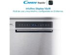 Candy Lavavajillas - Candy Rapido' CF 6B2S3PSX, 16 servicios, 10 programas, 60 cm, Motor Inverter, Wi-Fi, Inox - Imagen 6