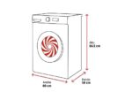 Beko Lavadora carga frontal - Beko BM3WFU41041W, 10 kg, 1400 rpm, 15 Programas, Energy Spin, Steam Therapy, Motor ProSmart Inverter, Blanco - Imagen 2