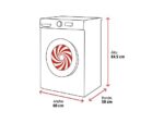 Beko Lavadora carga frontal - Beko BM3WFSU39413, 9 kg, 1400 rpm, 15 Programas, Energy Spin, Steam Cure™, Motor ProSmart Inverter, Blanco - Imagen 2