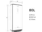 Ariston Termo eléctrico - Ariston Velis Pro Wifi 80, 1500 W, 8 bar, 80 l, Blanco - Imagen 4