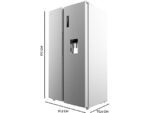 Cecotec Frigorífico americano - Cecotec Bolero CoolMarket SBS 559 Inox E, Total No Frost, 177 cm, 559 l, Inverter, Multi Air Flow, Dispensador de agua - Imagen 3
