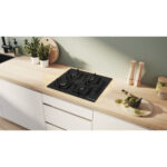 BOSCH Placa de gas - BOSCH Serie 2 POP6B6K30, 4 zone(s) zonas, 590 mm, Negro - Imagen 2