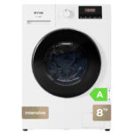 EVVO Lavadora carga frontal - EVVO Terra N8, 8 kg, 16 programas, Blanco