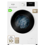 EVVO Lavadora carga frontal - EVVO Terra N10, 10 kg, 16 programas, Blanco