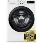 LG Lavadora carga frontal - LG F4WR5010A6W, 10 kg, 1400 rpm, 11 programas, AI Direct Drive™, Steam™, Blanco