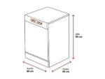 Cecotec Lavavajillas - Cecotec Bolero Aguazero 6500 C, 15 servicios, 6 programas, 60 cm, Dual Zone Wash, Auto Open, Motor Inverter Plus, White - Imagen 2