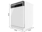 Cecotec Lavavajillas - Cecotec Bolero Aguazero 6500 C, 15 servicios, 6 programas, 60 cm, Dual Zone Wash, Auto Open, Motor Inverter Plus, White - Imagen 3