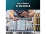 Cecotec Lavavajillas - Cecotec Bolero Aguazero 6500 C, 15 servicios, 6 programas, 60 cm, Dual Zone Wash, Auto Open, Motor Inverter Plus, White - Imagen 7