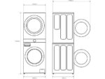 LG Lavadora secadora - LG WT1210BBF, Torre de lavado 12/10 kg, TurboWash™, Smart Pairing™, Inox grafito - Imagen 2