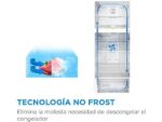Midea Frigorífico combi - Midea MDRB380FGE01A, No Frost, 180 cm Altura, 270 l, Control Electrónico, 4 Estrellas, Blanco - Imagen 4