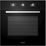 Infiniton Horno - Infiniton M658BK, Multifunción, 65 l, 59.5 cm Ancho, 3000 W, Integrable, Cristal Negro