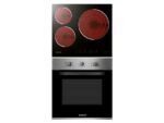 Infiniton Pack Horno + Encimera - Infiniton HV-CB65H30, Multifunción, Grill, 65 l, Vitrocerámica, 3 Zonas , Acristalamiento triple, Inox