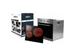 Infiniton Pack Horno + Encimera - Infiniton HV-CB65H30, Multifunción, Grill, 65 l, Vitrocerámica, 3 Zonas , Acristalamiento triple, Inox - Imagen 3