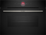 BOSCH Horno compacto - BOSCH CBG7341B1, Integrable, Hidrolítica, 47 l, 59,4 cm, negro