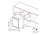 Teka Lavavajillas integrable - Teka DFI 46710, 12 Servicios, 5 Programas, 59.8 cm Ancho, Media Carga, Función ECO, Sin panelar - Imagen 2