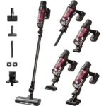 Rowenta Aspirador escoba - Rowenta RH6A75WO X-Pert 7. 60 Animal Care, 140 W, 0.44 L, 45 min, Ligera, Multisuperficie, Especial mascotas, Rojo