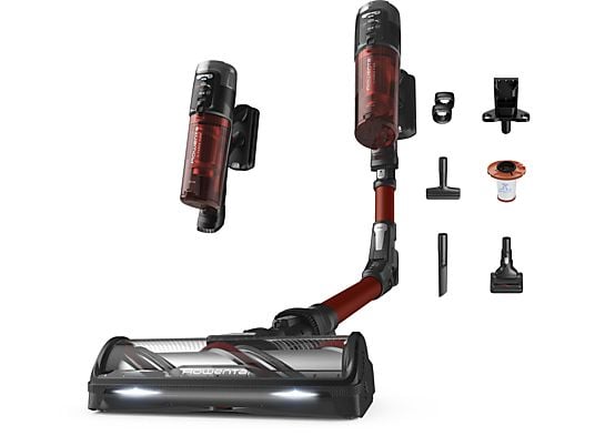 1582134_1 Rowenta Aspirador escoba - Rowenta RH9A73 X - Force Flex 13.60 Animal Care, 380 W, 0.65 L, 60 min, Sin cables, Multisuperficie, Especial mascotas, Roj - Imagen 1