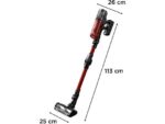 Rowenta Aspirador escoba - Rowenta RH9A73 X - Force Flex 13.60 Animal Care, 380 W, 0.65 L, 60 min, Sin cables, Multisuperficie, Especial mascotas, Roj - Imagen 7