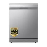 LG Lavavajillas - LG DF587HVS, 10 servicios, 10 programas, 60 cm, Lavado a vapor, Acero antihuellas