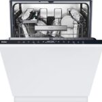 Haier Lavavajillas integrable - Haier XI 4C4S0SB, 10 Programas, 14 Servicios, Ancho 59.7 cm, Cuba Maxi Tub, Apertura Automática, Sin panelar