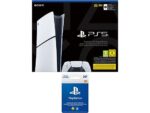Sony Consola - Sony PS5 Slim Digital Edition, 825 GB SSD, 4K, Chasis D, Blanco + Tarjeta PS Plus 20€