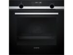Siemens Horno - Siemens HB578GES3, Serie IQ500, Multifunción, Pirolítico e hidrolítico, 71 l, Humid Clean, PerfectCooking 3D, 60 cm, Negro