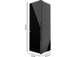 Cecotec Frigorífico combi - Cecotec Bolero CoolMarket Combi 250 Black Glass E, Capacidad 250 litros, Altura 180.5 cm, Total No Frost, Clase E, Black - Imagen 4