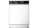Cecotec Lavavajillas - Cecotec Bolero Aguazero 6210 D, 15 cubiertos, 14 programas, 60 cm, Tercera bandeja, Pantalla FullColor XXL, Dual Zone Wash, Whi