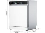 Cecotec Lavavajillas - Cecotec Bolero Aguazero 6210 D, 15 cubiertos, 14 programas, 60 cm, Tercera bandeja, Pantalla FullColor XXL, Dual Zone Wash, Whi - Imagen 5