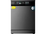 Cecotec Lavavajillas - Cecotec Bolero Aguazero 6210 Dark D, 15 cubiertos, 14 programas, 60 cm, Tercera bandeja, Pantalla FullColor XXL, Dual Zone Wash - Imagen 3