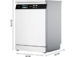 Cecotec Lavavajillas - Cecotec Bolero Aguazero 6700 B, 15 cubiertos, 14 programas, Motor Inverter Plus, Clase B, Pantalla FullColor XXL, 60 cm, White - Imagen 5