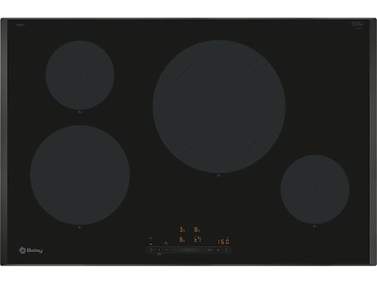 1583593_1 Balay Placa inducción - Balay 3EB985LH, 4 zonas, Zona grande de 28 cm, Función Sprint, Función programación, 80.2 cm, Negro - Imagen 1