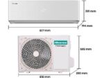 Hisense Aire acondicionado Split 1 x 1 - Hisense QH35XV0A 3010 fg/h, WiFI, IA Smart, A+++, Autolimpieza, Blanco - Imagen 2