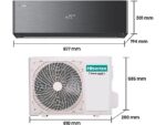 Hisense Aire acondicionado Split 1 x 1 - Hisense QH35XV0B 3010 fg/h, WiFI, IA Smart, A+++, Autolimpieza, Negro - Imagen 2