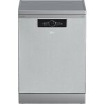 Beko Lavavajillas - Beko BDFN36650XC, 16 Servicios, 11 Programas, 60 cm, Tercera bandeja, CornerIntense, DeepWash, Inox