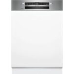 Bosch Lavavajillas integrable - Bosch SMI4ECS28E, Serie 4, 14 servicios, 6 programas, 60 cm, Home Connect, Silence Plus, Sin panelar