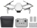 DJI Dron - DJI Mini 4K Fly More Combo, 12 megapixel, 31 min Autonomía, Ideal para Principiantes, 10 km Distancia, Gris