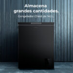 CECOTEC Congelador horizontal - CECOTEC Bolero CoolMarket Chest 142 Black E, 142 l, 83,5 cm, 300 - Imagen 2