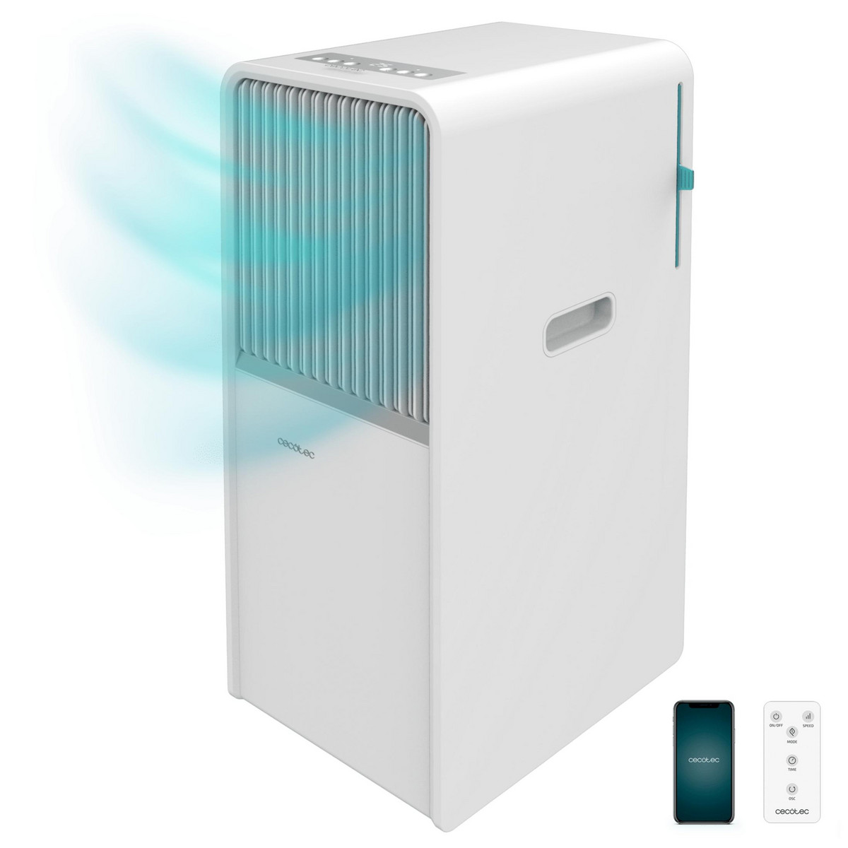 158643959_1 Aire acondicionado portátil - CECOTEC ForceClima 7550 Style Connected, 7000 fg/h, 2 velocidades, 20 m², 65 dB(A), 300 - Imagen 1