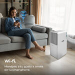 Aire acondicionado portátil - CECOTEC ForceClima 7550 Style Connected, 7000 fg/h, 2 velocidades, 20 m², 65 dB(A), 300 - Imagen 4