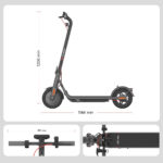 NAVEE Patinete eléctrico - NAVEE Urbano V25, Pot. máx. 600 W, Carga máx. 100 kg, Negro, gris - Imagen 2