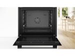 Bosch Horno a vapor - Bosch HRG532ES3, Serie 4, Multifunción, Aquálisis, 71 l, 60 cm, 3D Hotair, Panel trasero autolimpiante, Inox - Imagen 3